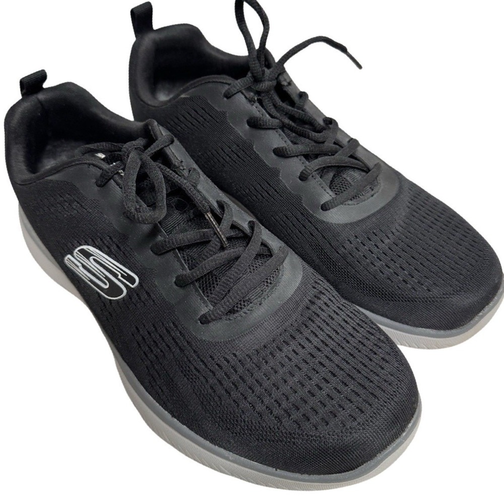Skechers Summits Mens Sneakers Black Charcoal Memory Foam 16890 Size 10.5